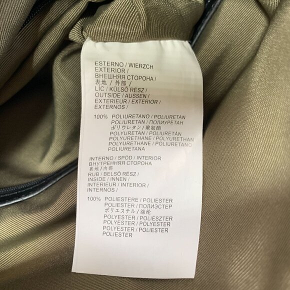 Geox Three Way Convertible Clutch Fold Over Shoulder Crossbody Bag - Black - Picture 12 of 15